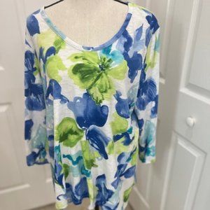 Chicos Floral Top Size 3